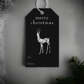 Frohe Weihnachten Wasserfarben Rentier Moderne Sch Geschenkanhänger