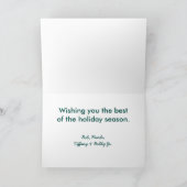 Frohe Weihnachten Wasserfarbenbaum (Innenseite)