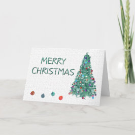 Frohe Weihnachten Wasserfarbenbaum