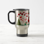 Frohe Weihnachten Wasserflasche Reisebecher (Links)
