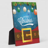 Frohe Weihnachten Weihnachten Anzug Fotoplatte (Seite)