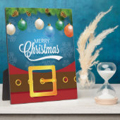 Frohe Weihnachten Weihnachten Anzug Fotoplatte (Seite)