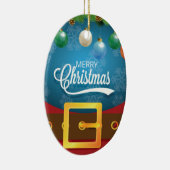 Frohe Weihnachten Weihnachten Anzug Keramik Ornament (Rechts)