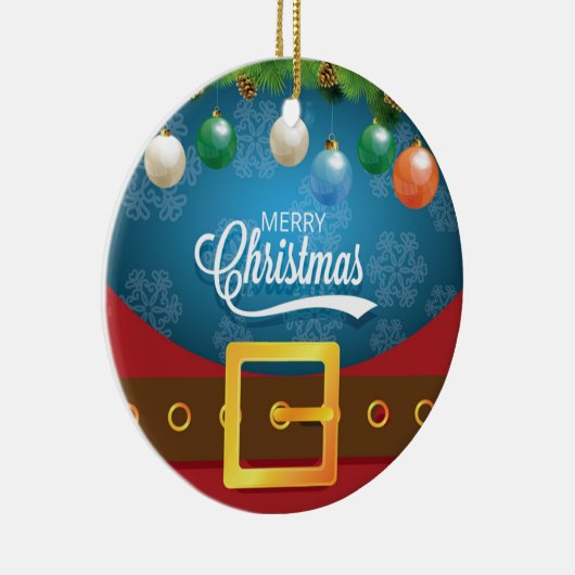 Frohe Weihnachten Weihnachten Anzug Keramik Ornament (Rechts)