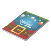 Frohe Weihnachten Weihnachten Anzug Notizblock (Rotiert)