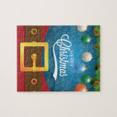 Frohe Weihnachten Weihnachten Anzug Puzzle (Horizontal)