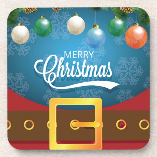 Frohe Weihnachten Weihnachten Anzug Untersetzer (Vorderseite)