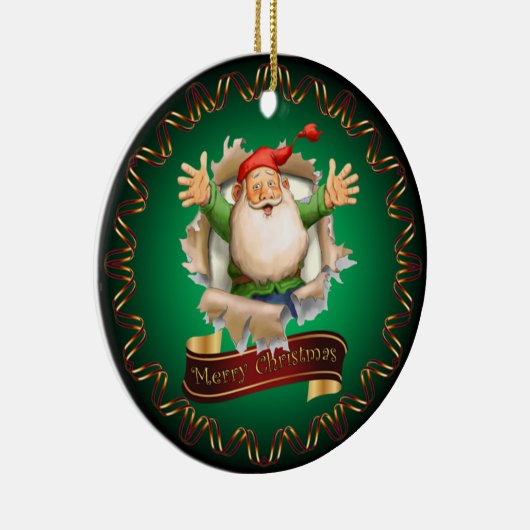 Frohe Weihnachten ~ Weihnachten durchbrechen ~ Ker Keramik Ornament (Rechts)