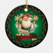 Frohe Weihnachten ~ Weihnachten durchbrechen ~ Ker Keramik Ornament (Vorne)