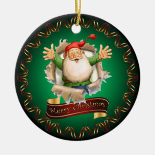 Frohe Weihnachten ~ Weihnachten durchbrechen ~ Ker Keramik Ornament