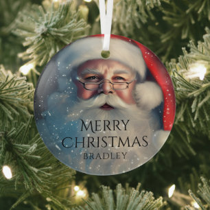 Frohe Weihnachten Weihnachten Feiertage Ornament Aus Glas
