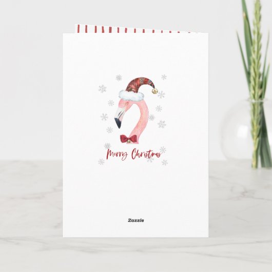 Frohe Weihnachten Weihnachten Flamingo Weihnachten (Rückseite)