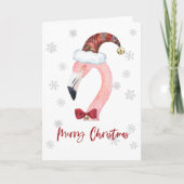Frohe Weihnachten Weihnachten Flamingo Weihnachten (Vorderseite)