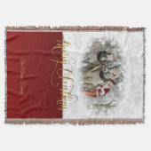 Frohe Weihnachten Weihnachten-Foto Decke (Vorderseite)