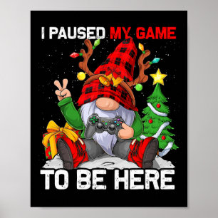 Frohe Weihnachten Weihnachten Gamer Gnome Video Ga Poster
