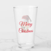 Frohe Weihnachten Weihnachten Glas (Rückseite)