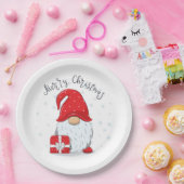 Frohe Weihnachten, Weihnachten Gnome Pappteller (Party)