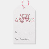 Frohe Weihnachten/Weihnachten Gnome/Weihnachtsgesc Geschenkanhänger (Rückseite)