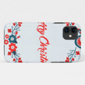 Frohe Weihnachten Weihnachten grüßen Case-Mate iPhone Hülle (Rückseite (Horizontal))