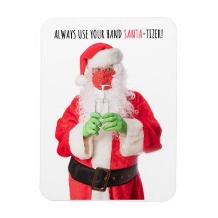 Frohe Weihnachten Weihnachten im Gesicht Mask Sani Magnet