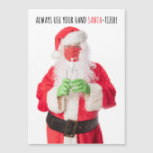 Frohe Weihnachten Weihnachten im Gesicht Mask Sani Magnetkarte (Vorderseite)