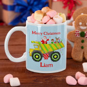 Frohe Weihnachten Weihnachten in Dump Truck Person Kaffeetasse