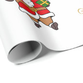 Frohe Weihnachten Weihnachten Individuelle Name Pe Geschenkpapier (Rolleneckpunkt)