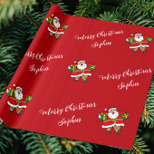 Frohe Weihnachten Weihnachten Individuelle Name Pe Geschenkpapier