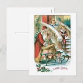 Frohe Weihnachten - Weihnachten liefert Spielzeug (Vorne/Hinten)