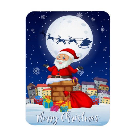 Frohe Weihnachten Weihnachten Magnet (Vertikal)