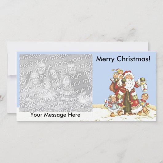 Frohe Weihnachten Weihnachten mit Kindern Schneelä (Vorderseite)