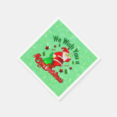 Frohe Weihnachten Weihnachten mit Sack Stars Cane Serviette (Ecke)