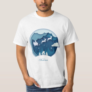 Frohe Weihnachten - Weihnachten mit schneefallende T-Shirt