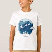 Frohe Weihnachten - Weihnachten mit schneefallende T-Shirt (Vorderseite)