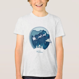 Frohe Weihnachten - Weihnachten mit schneefallende Tri-Blend Shirt