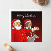 Frohe Weihnachten Weihnachten Mitteilungskarte (Vorderseite/Rückseite Beispiel)