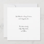 Frohe Weihnachten Weihnachten Mitteilungskarte (Rückseite)