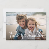 Frohe Weihnachten - Weihnachten Modernes Foto (Vorderseite)