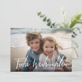 Frohe Weihnachten - Weihnachten Modernes Foto (Stehend Vorderseite)