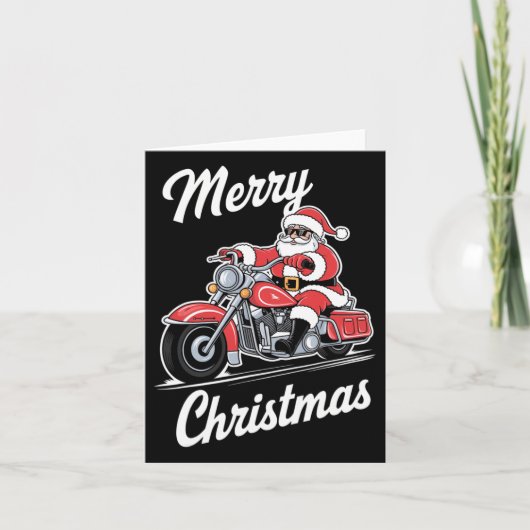 Frohe Weihnachten Weihnachten Motorrad-Liebe Karte (Vorderseite)