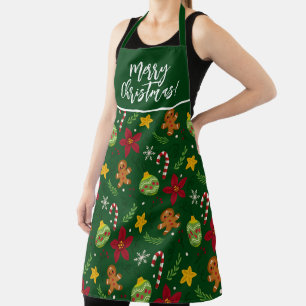 Frohe Weihnachten, Weihnachten Muster Schürze