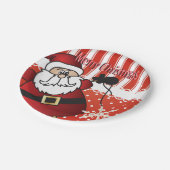 Frohe Weihnachten Weihnachten Pappteller (Schrägansicht)