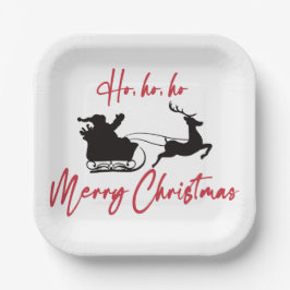 Frohe Weihnachten Weihnachten Pappteller