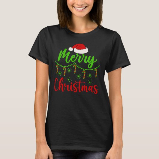 Frohe Weihnachten, Weihnachten passt gut zur Famil T-Shirt (Vorderseite)