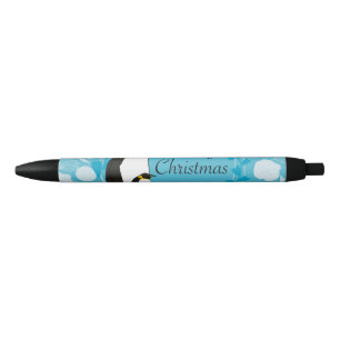 frohe weihnachten, weihnachten,pinguin,blumen,blau kugelschreiber
