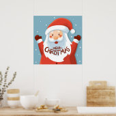 Frohe Weihnachten Weihnachten-Poster Poster (Küche)