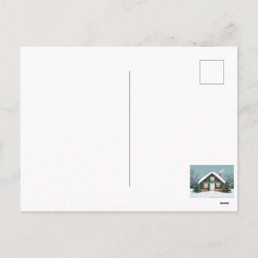 Frohe Weihnachten, Weihnachten Postkarte (Rückseite)