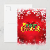 Frohe Weihnachten Weihnachten Red Green Gold Feier (Vorne/Hinten)