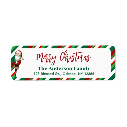 Frohe Weihnachten Weihnachten Rot + Grüne Rücksend (Vorne)