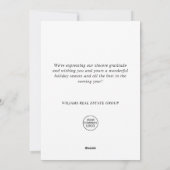 Frohe Weihnachten WEIHNACHTEN Rustikale Unternehme (Rückseite)